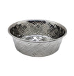 Spot Criss-Cross Stainless Steel Dish with Non-skid bottom 2 Quart