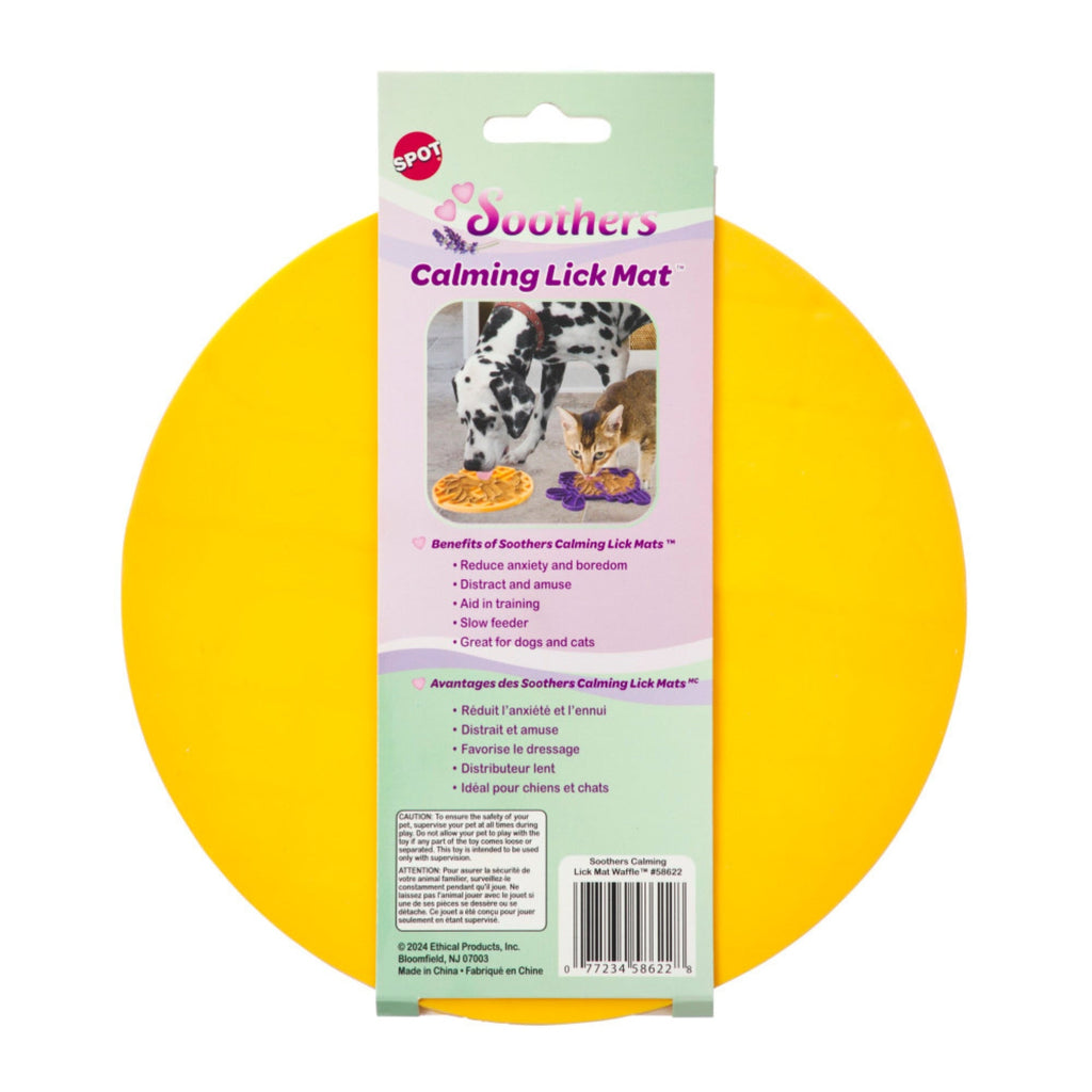 Spot Soothers Lick Mat Belgian Waffle, 1ea/7.5 in