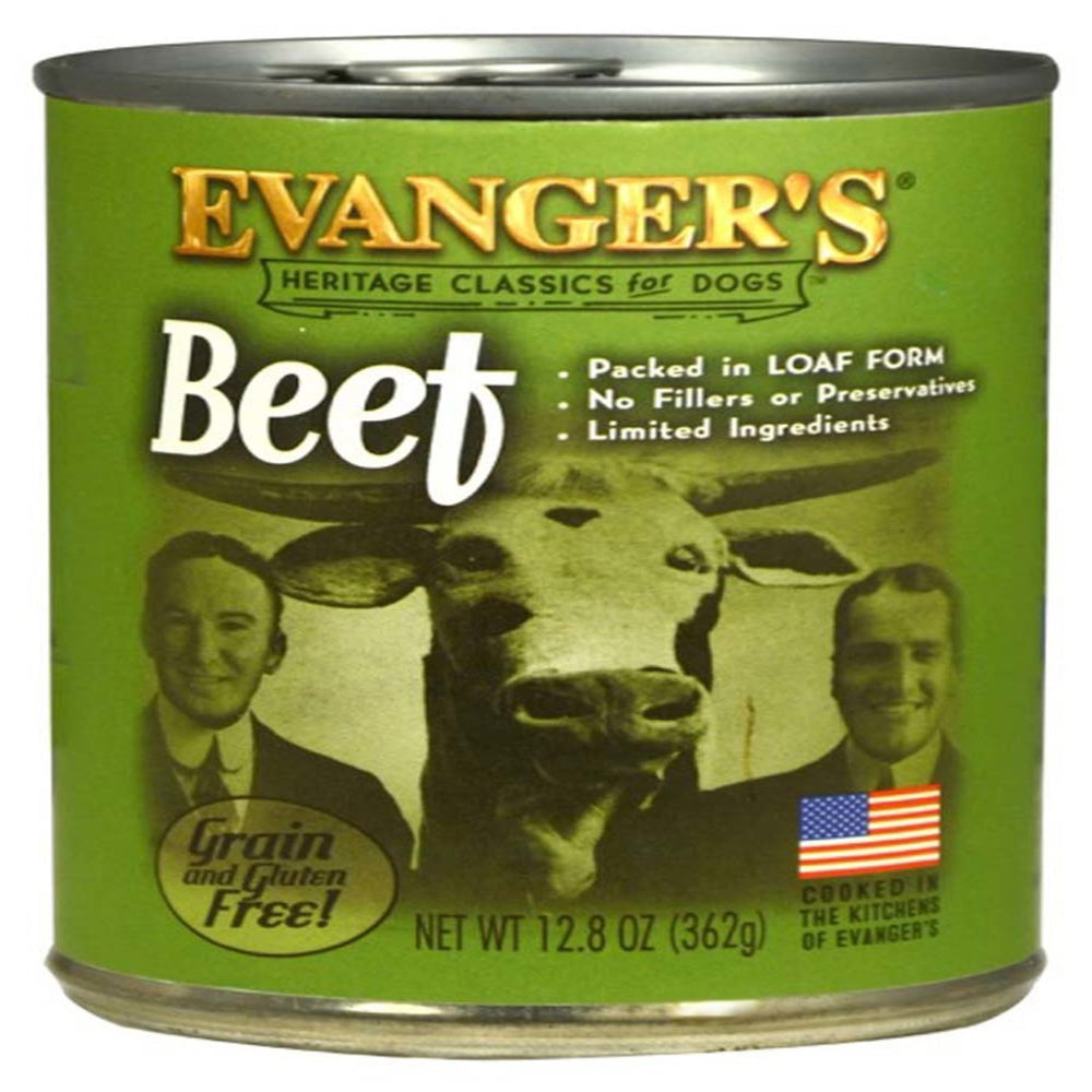 Evanger's Heritage Classic Wet Dog Food Beef  2ea/128oz (Case of 12) for your Pet Dog with Pet Store X!