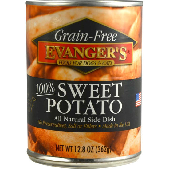 Evanger's Grain-Free Wet Dog & Cat Food Sweet Potato 128oz (Case of 12) for your Pet Dog with Pet Store X!