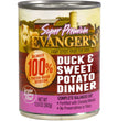 Evanger's Super Premium Wet Dog Food Duck & Fresh Sweet Potato 128oz (Case of 12) for your Pet Dog with Pet Store X!