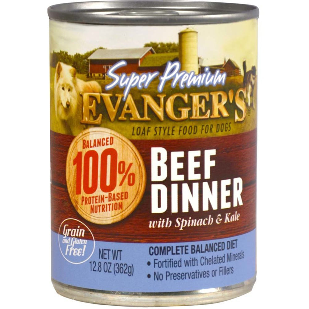 Evanger's Super Premium Wet Dog Food Beef 128oz (Case of 12) for your Pet Dog with Pet Store X!