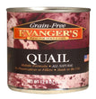 Evanger's Grain-Free Wet Dog & Cat Food Quail 128oz (Case of 12) for your Pet Dog with Pet Store X!