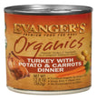 Evanger's Organics Wet Dog Food Turkey w/Potato & Carrots 128 oz (Case of 12) for your Pet Dog with Pet Store X!