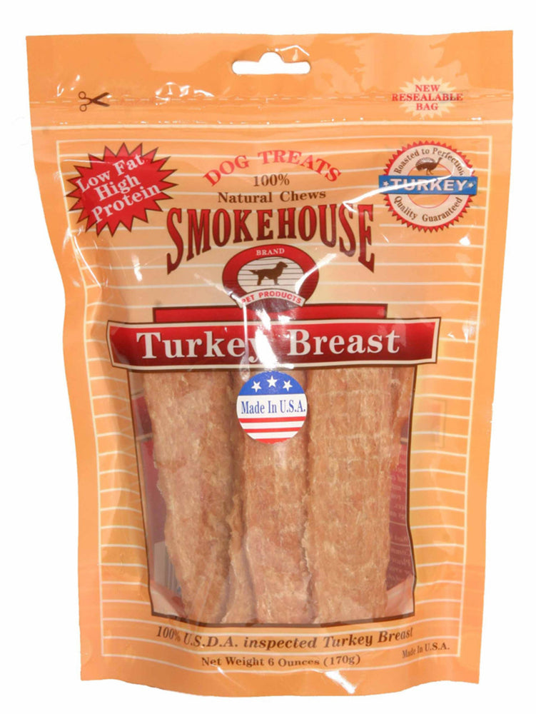 Smokehouse USA Made Turkey Breast Dog Treat 1ea/6 oz