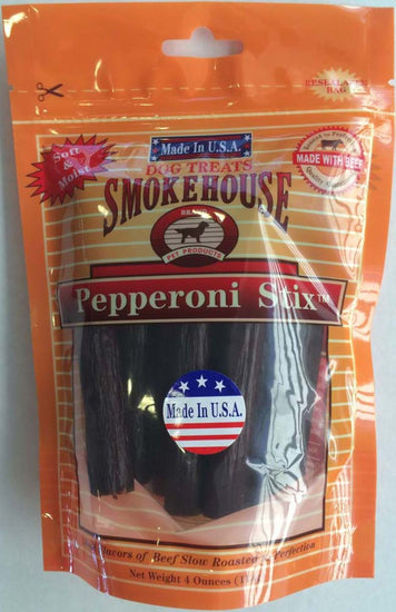 Smokehouse USA Made Pepperoni Stix Dog Treats 1ea/4 oz for your Pet Dog with Pet Store X!