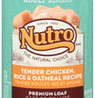 Nutro Products Premium Loaf Adult Wet Dog Food Chicken, Potato, Carrot & Pea 125oz (Case of 12) for your Pet Dog with Pet Store X!