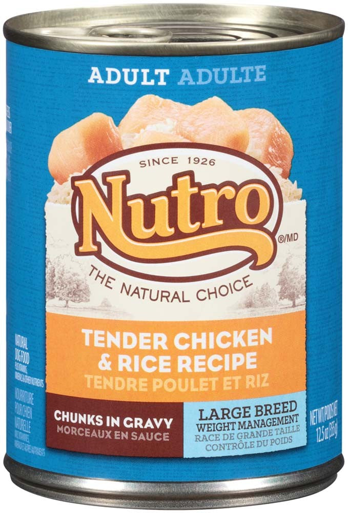 Nutro Products Hearty Stew Cuts in Gravy Adult Wet Dog Food Tender Chicken, Carrot & Pea Stew 12.5oz. (Case of 12)