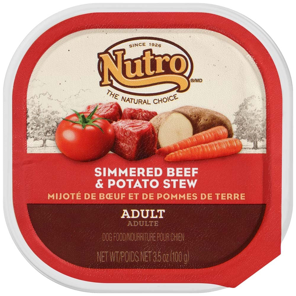 Nutro Products Grain Free Cuts in Gravy Adult Wet Dog Food Beef & Potato Stew 3.5oz. (Case of 24)