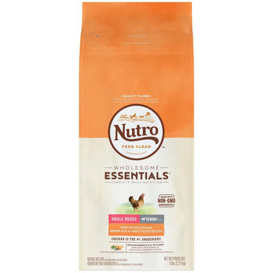 Nutro Products Natural Choice Small Breed Senior Dry Dog Food Chicken & Brown Rice 1ea/5 lb for your Pet Dog with Pet Store X!