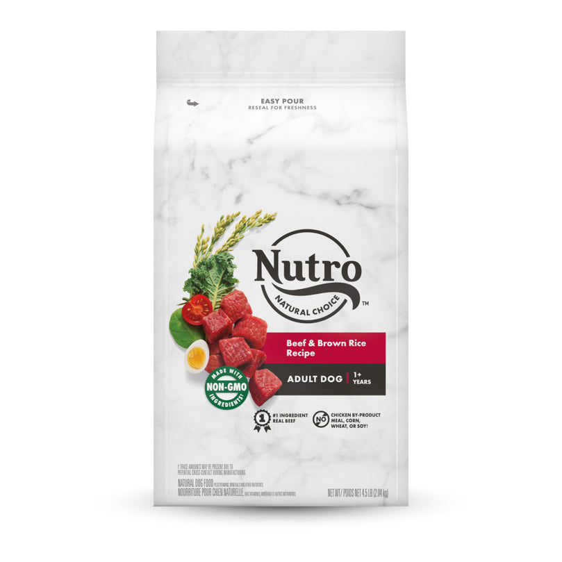 Nutro Products Natural Choice Adult Dry Dog Food Beef & Brown Rice 1ea/45 lb for your Pet Dog with Pet Store X!