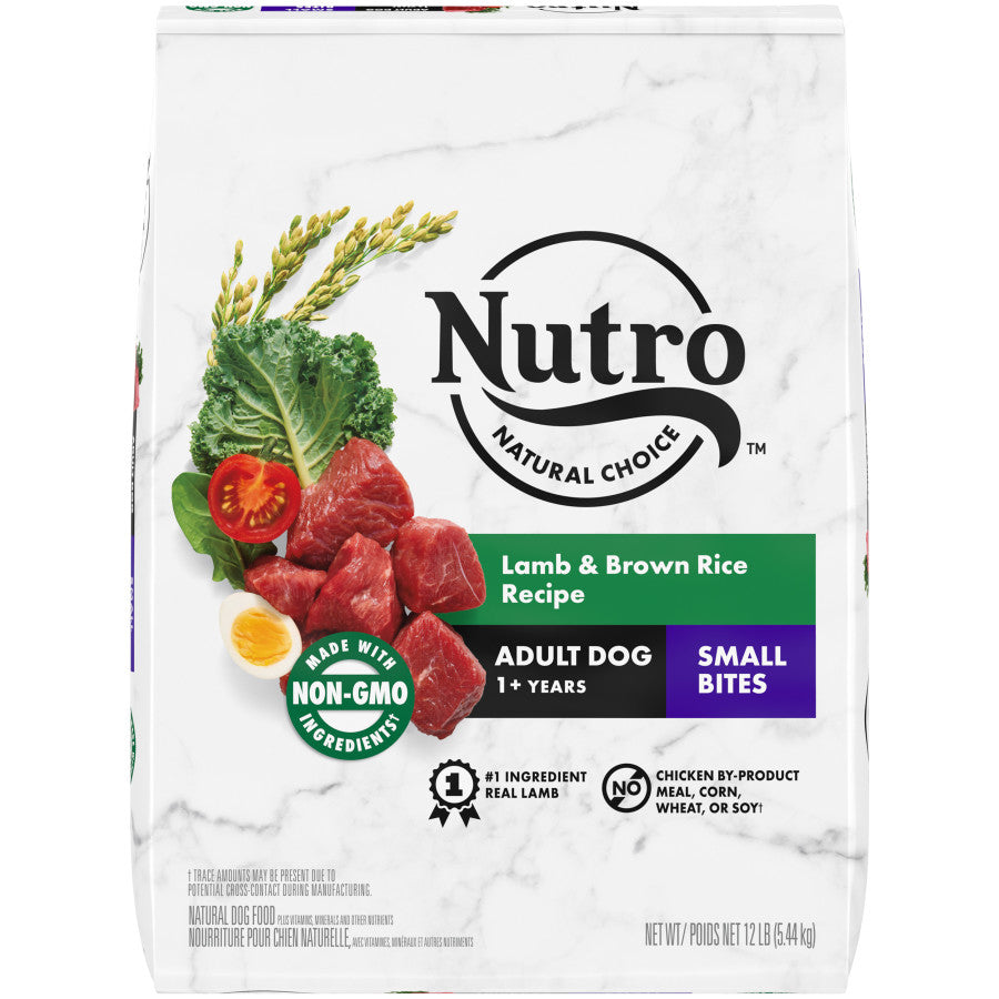 Nutro Products Natural Choice Small Bites Adult Dry Dog Food Lamb & Brown Rice 1ea/12 lb