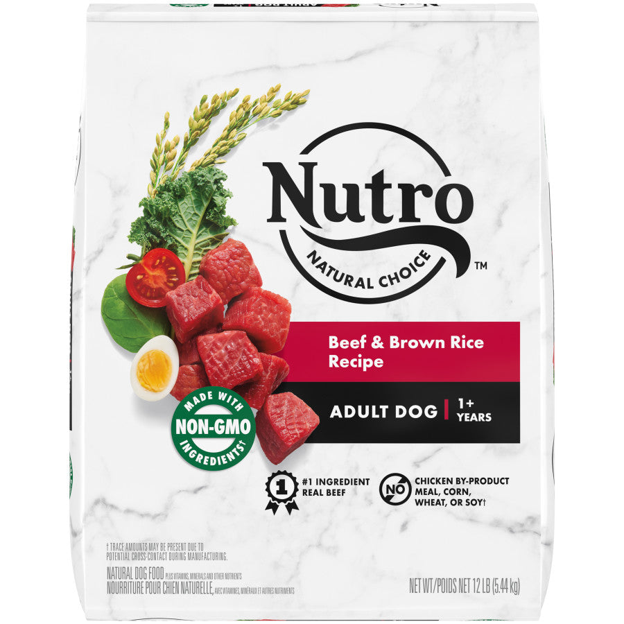 Nutro Products Natural Choice Adult Dry Dog Food Beef & Brown Rice 1ea/12 lb