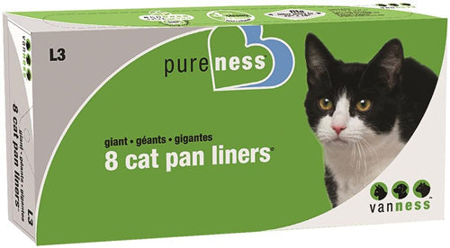 Van Ness Plastics Cat Pan Liner White 1ea/Giant, 8 ct