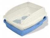 Van Ness Plastics Framed Sifting Cat Litter Pan White|Blue 1ea/One Size