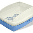 Van Ness Plastics Framed Sifting Cat Litter Pan White|Blue, One Size/1ea