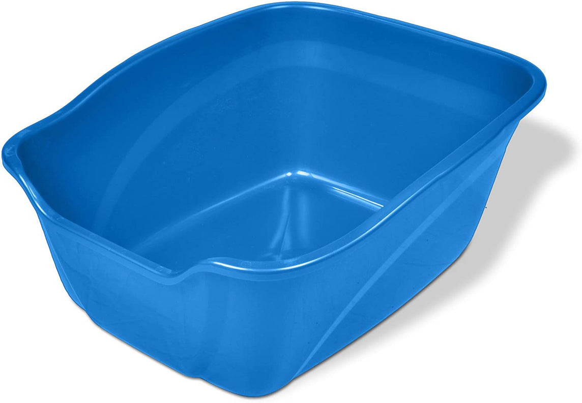 Van Ness Plastics High-Sides Cat Litter Pan Blue, Large