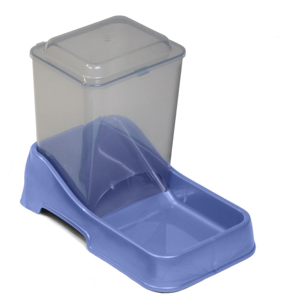 Van Ness Plastics Auto Pet Feeder Blue/Clear 1ea/MD, 6 lb