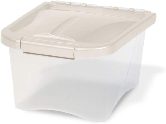 Van Ness Plastics Pet Food Container/Dispenser White|Clear 1ea/5 lb for your Pet Dog with Pet Store X.