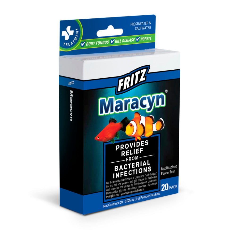 Fritz Maracyn Freshwater & Saltwater Treatment 1ea/20 ct for your Pet Fish with Pet Store X!