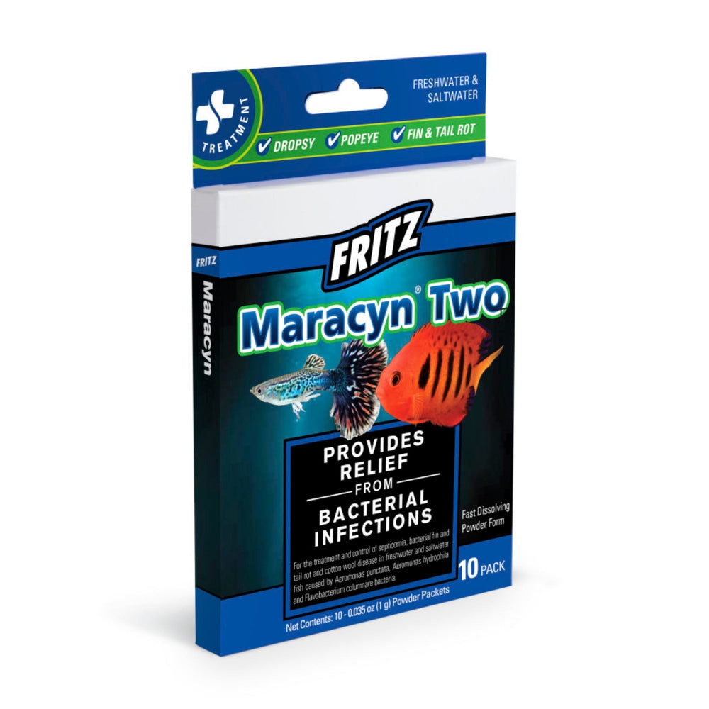 Fritz Maracyn Two Freshwater & Saltwater Treatment 1ea/10 ct for your Pet Fish with Pet Store X!