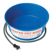 Plastic Heated Pet Bowl Round Blue 1.5 Gal-60 Watt