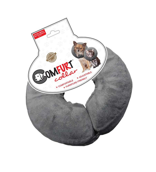 Arlee Pet Products Poly Filled Adjustable E-Collar Charcoal 1ea/XS for your Pet Dog with Pet Store X.