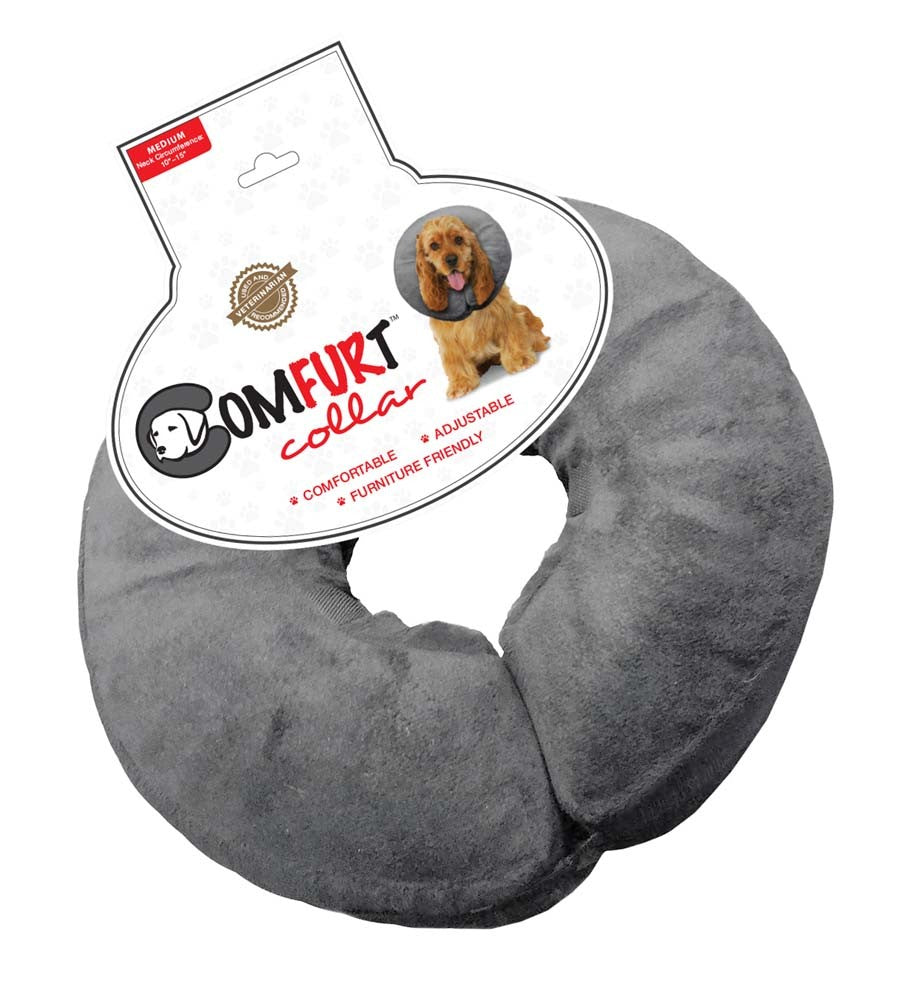 Arlee Pet Products Poly Filled Adjustable E-Collar Charcoal 1ea/MD for your Pet Dog with Pet Store X.