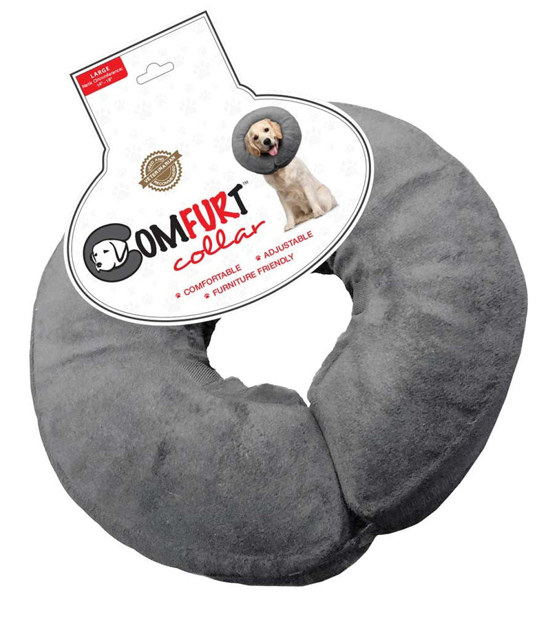 Arlee Pet Products Poly Filled Adjustable E-Collar Charcoal 1ea/LG for your Pet Dog with Pet Store X.