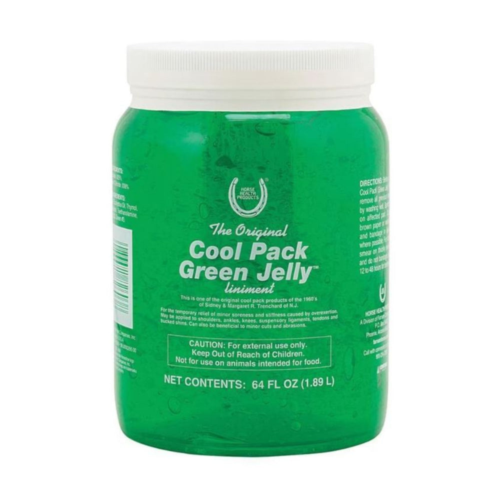 Cool Pack Green Jelly Liniment 64oz for your Pet Horse with Pet Store X.