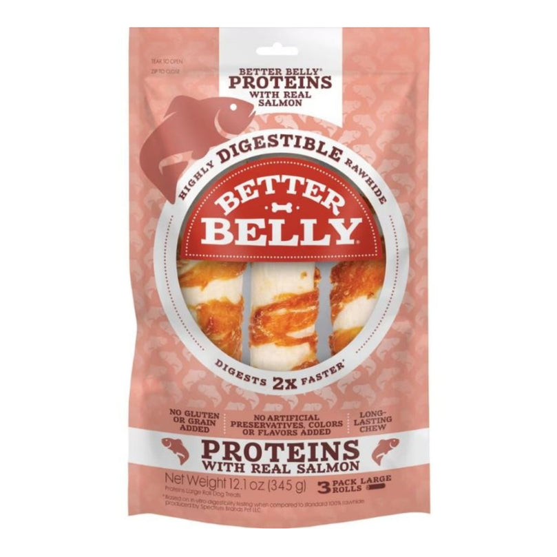 Better Belly Large Rolls Salmon 3 count for your Pet Dog with Pet Store X!