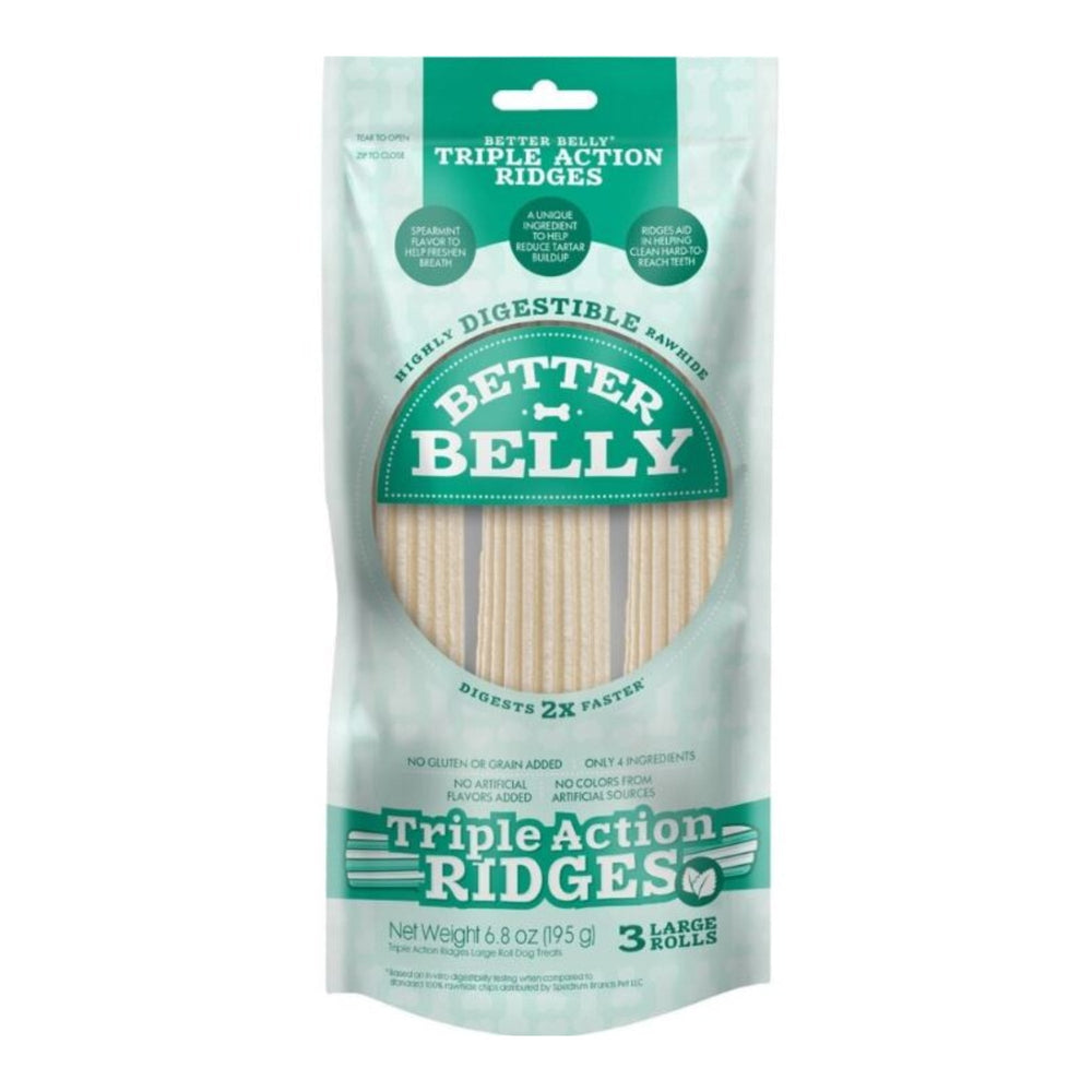 Better Belly Fresh Breath Ridges Large Rolls Spearmint for your Pet Dog with Pet Store X!