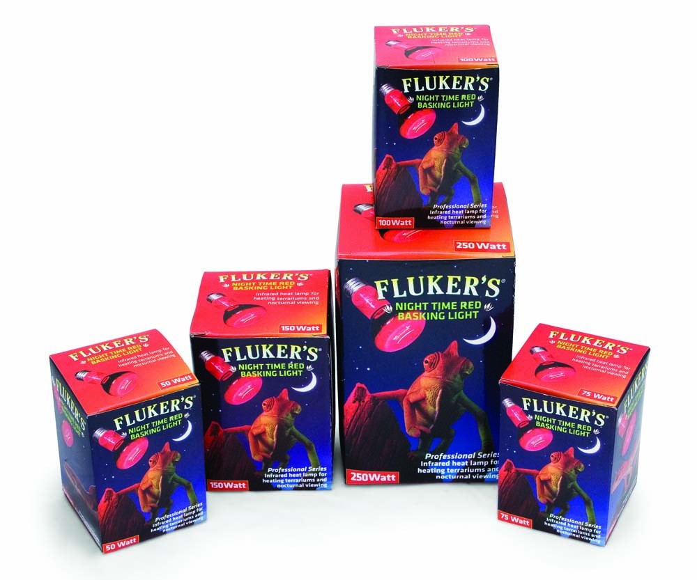 Fluker's Night Time Red Basking Spotlight Infrared Heat Lamp 1ea/75 W for your Pet Reptile with Pet Store X.