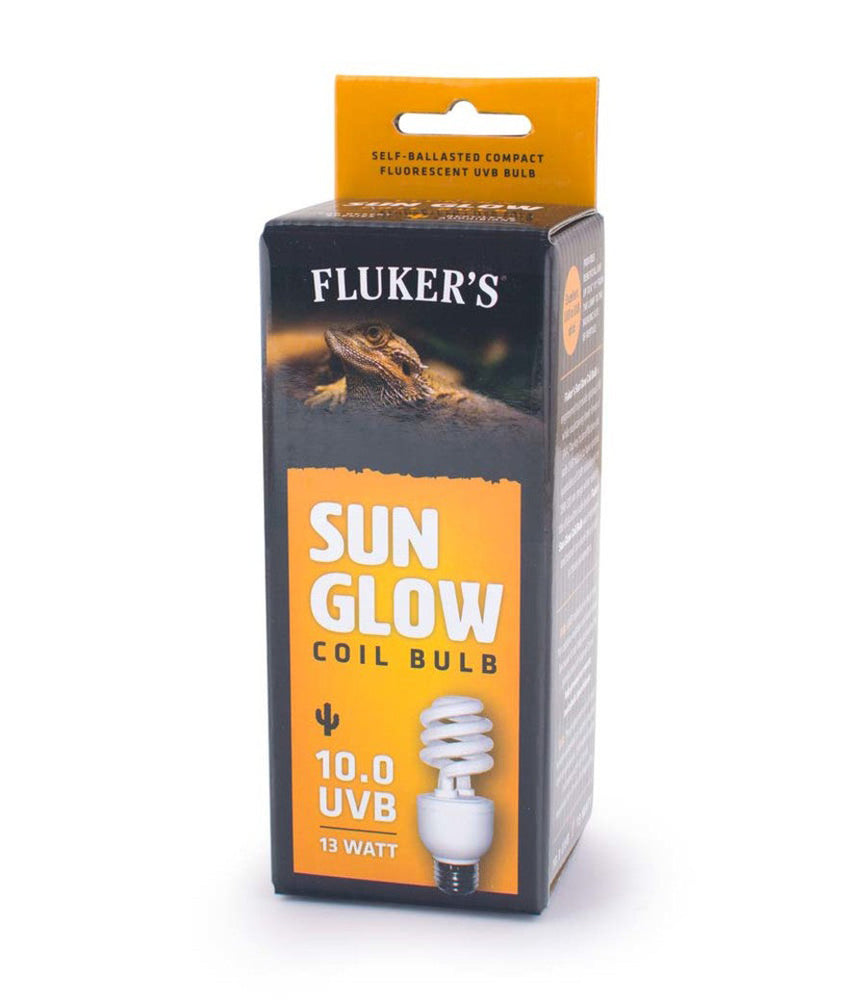 Fluker's Sun Glow 100 UVB Desert Coil Bulb White 1ea/13 W for your Pet Reptile with Pet Store X.