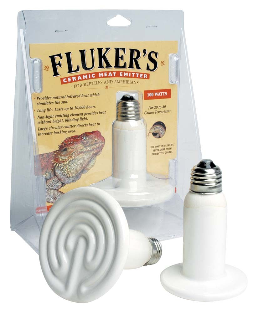 Fluker's Ceramic Heat Emitter for Reptiles 1ea/100 W for your Pet Reptile with Pet Store X.