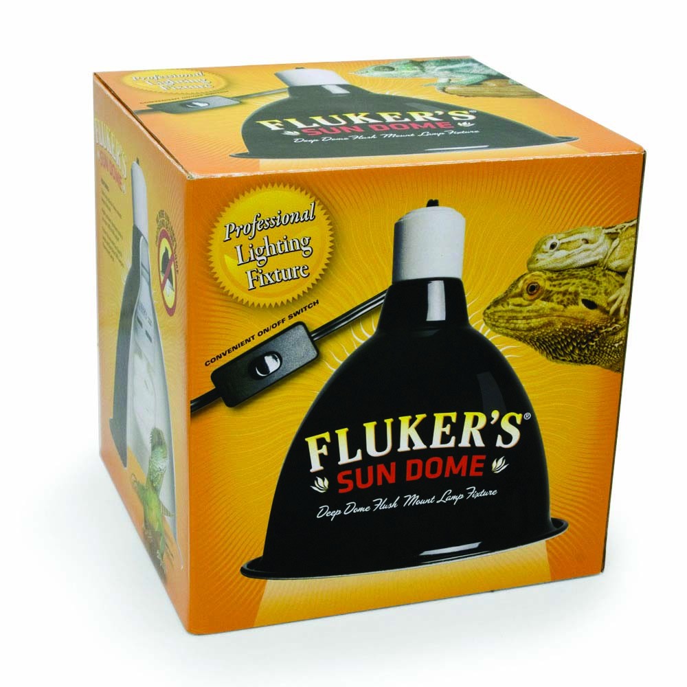 Fluker's Sun Dome Reptile Lamp Black 1ea/85 in for your Pet Reptile with Pet Store X.