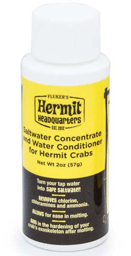 Fluker's Hermit Crab Saltwater Concentrate and Water Conditioner 1ea/2 oz for your Pet Reptile with Pet Store X.