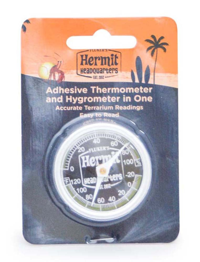 Fluker's Hermit Crab Thermometer - Hygrometer Combo White 1ea for your Pet Reptile with Pet Store X.