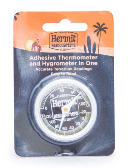 Fluker's Hermit Crab Thermometer - Hygrometer Combo White 1ea for your Pet Reptile with Pet Store X.