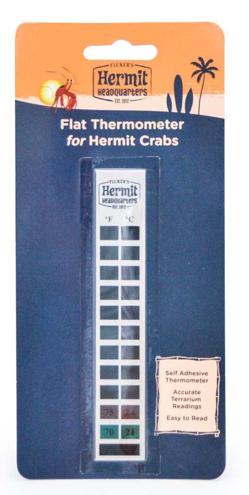 Fluker's Hermit Crab Flat Thermometer White 1ea for your Pet Reptile with Pet Store X.