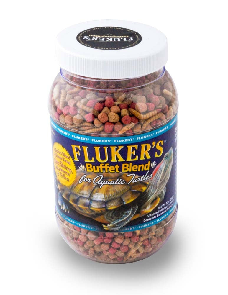 Fluker's Buffet Blend Aquatic Turtle Formula Freeze Dried Food 1ea/75 oz for your Pet Reptile with Pet Store X.