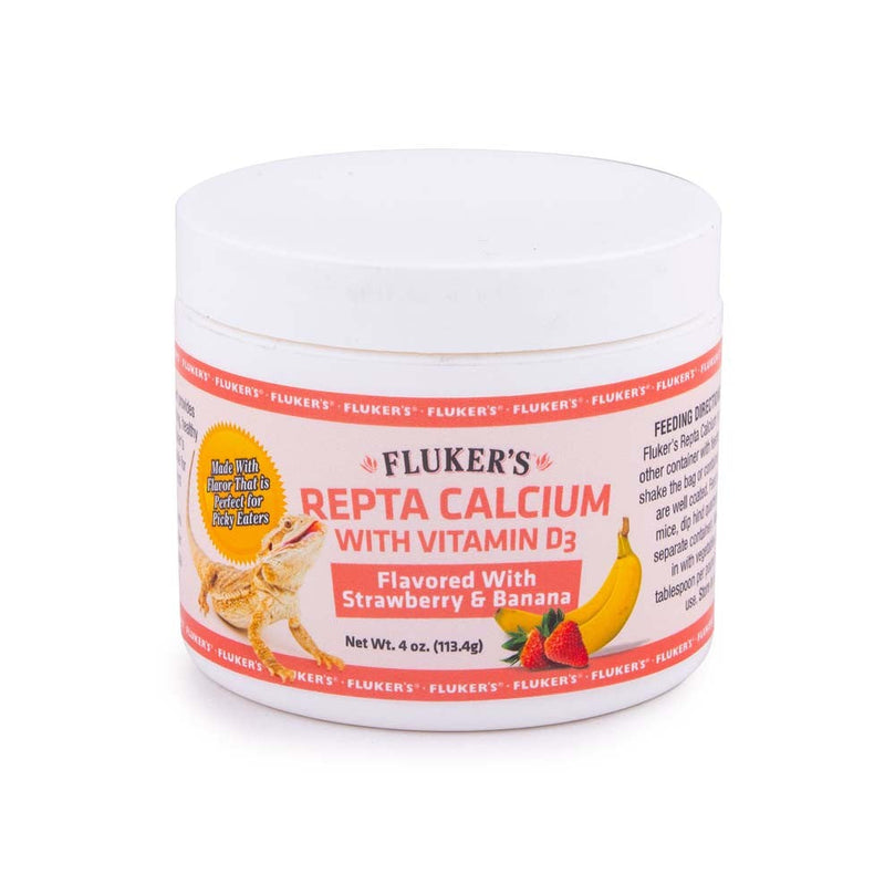 Fluker's Repta Strawberry-Banana Flavored Calcium with Vitamin D3 1ea/4 oz for your Pet Reptile with Pet Store X.