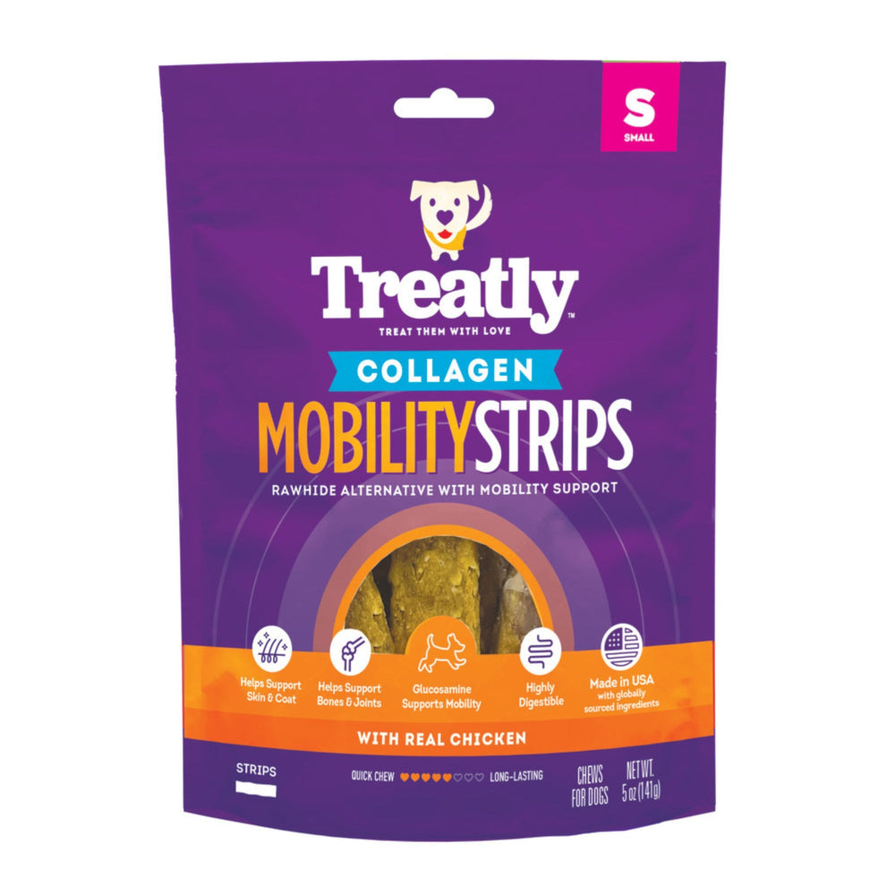 Treatly Collagen Mobility Strips Dog Chews Chicken, 1ea/SM, 5oz.