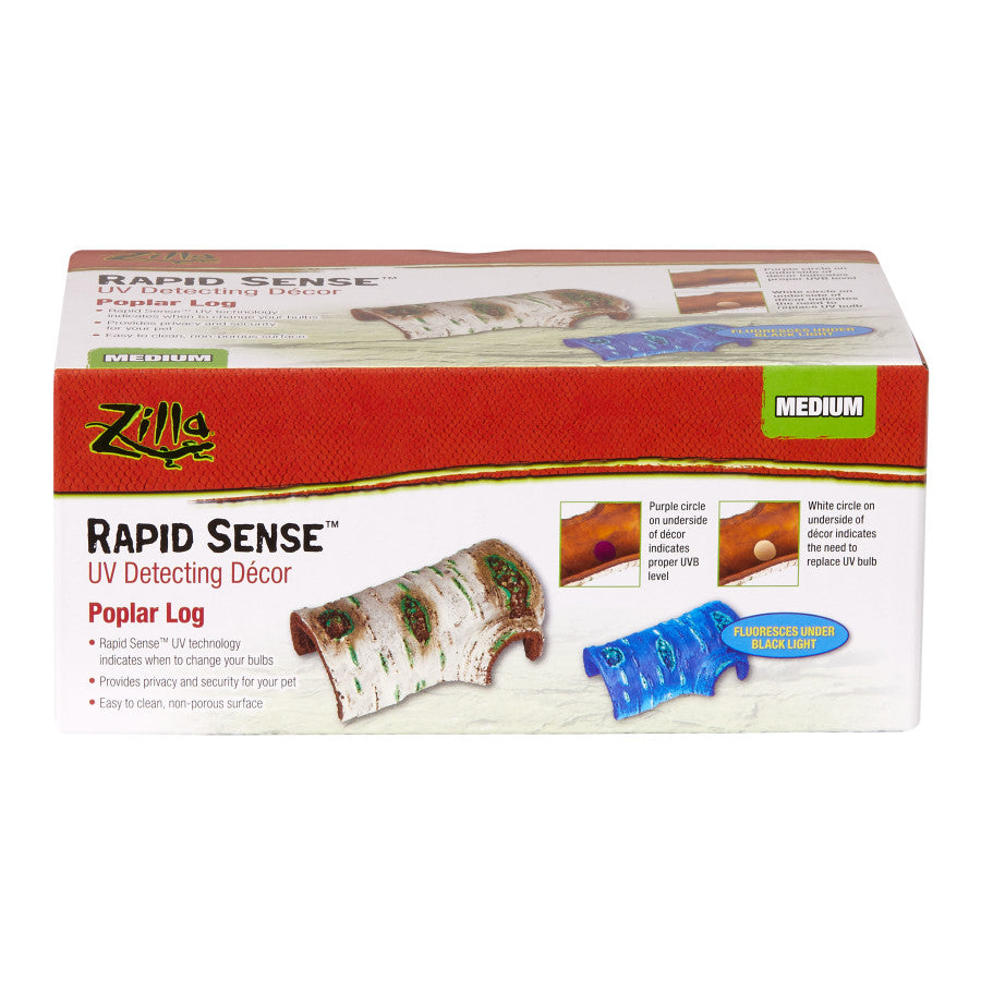 Zilla Rapid Sense Decor Medium Poplar Log 1ea/Medium