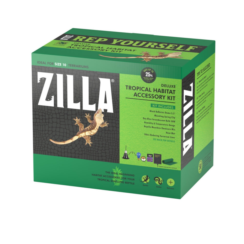 Zilla Tropical Habitat Accessory Kit 1ea for your Pet Reptile with Pet Store X.