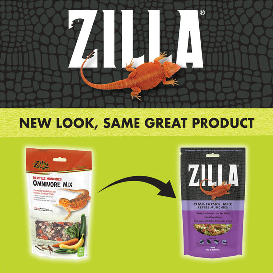 Zilla Reptile Munchies Omnivore 1ea/Resealable Bag, 4 oz for your Pet Reptile with Pet Store X.