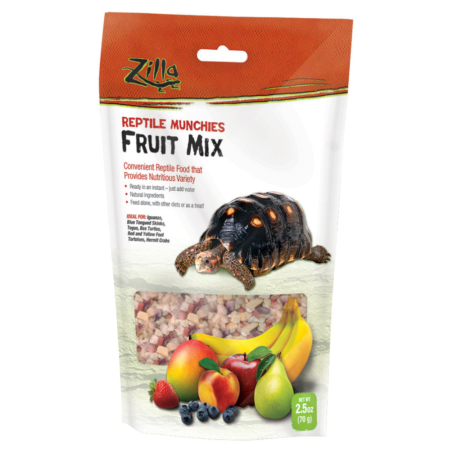 Zilla Reptile Munchies Fruit Mix Black 1ea/25 oz for your Pet Reptile with Pet Store X.