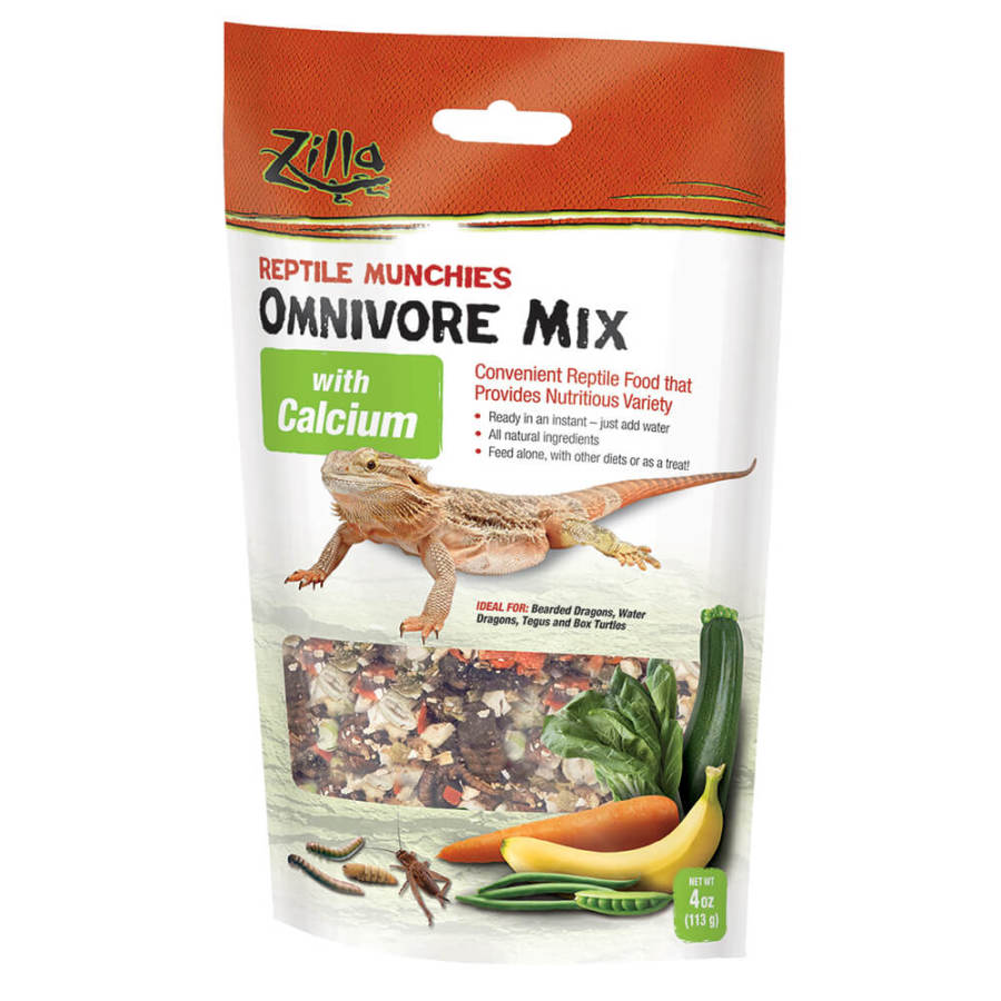 Zilla Reptile Munchies Omnivore with Calcium 1ea/4 oz for your Pet Reptile with Pet Store X.