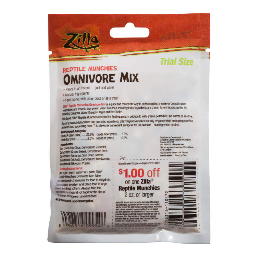 Zilla Reptile Munchies Omnivore 1ea/.7 oz