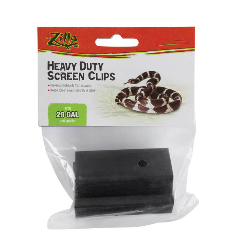 Zilla Heavy Duty Screen Clips 1ea/SMall for your Pet Reptile with Pet Store X.